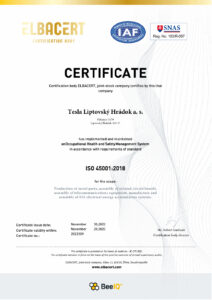 ISO Certificate Occupational Health and Safety Management system